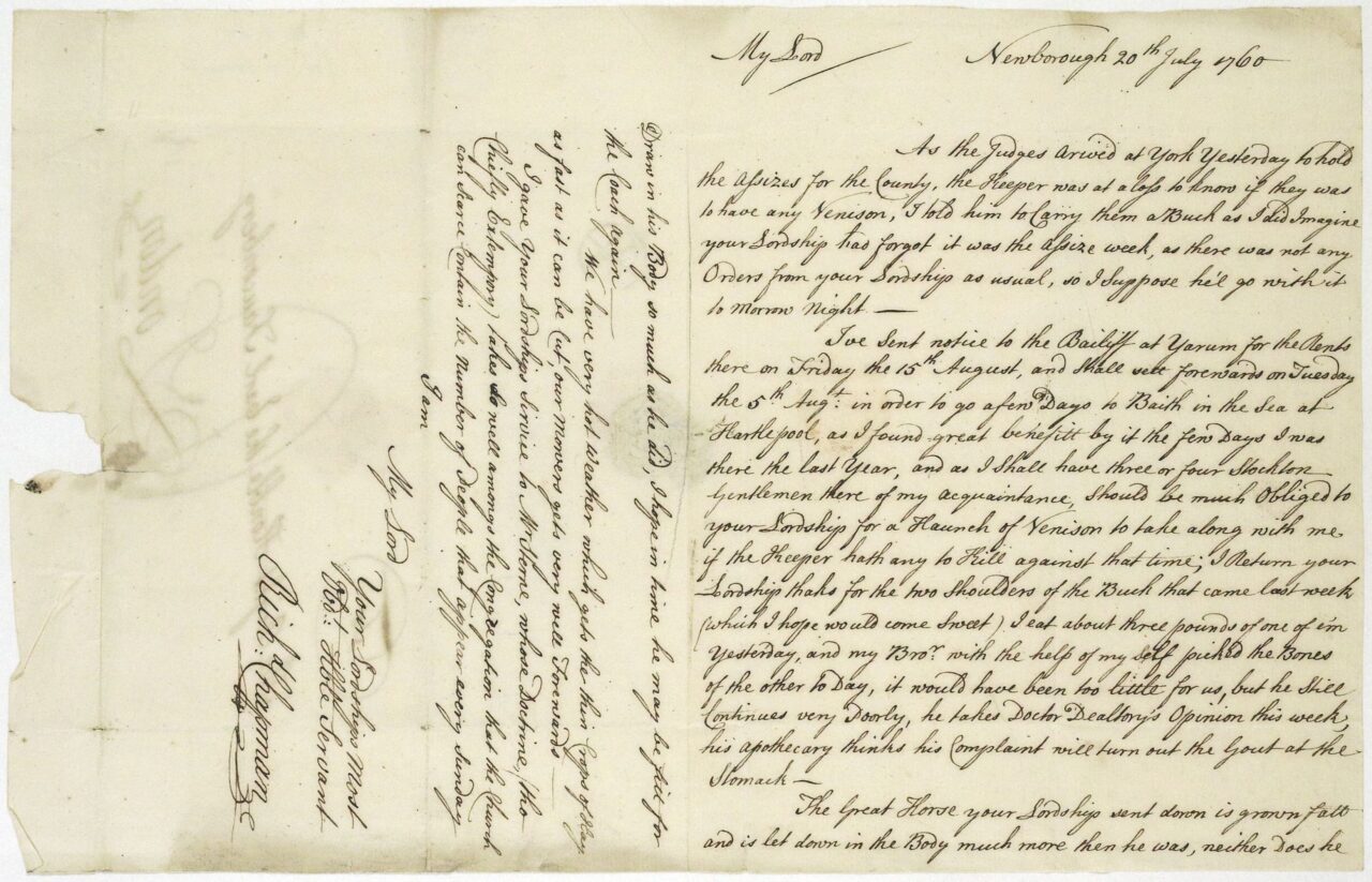 Letter - 20 July 1760