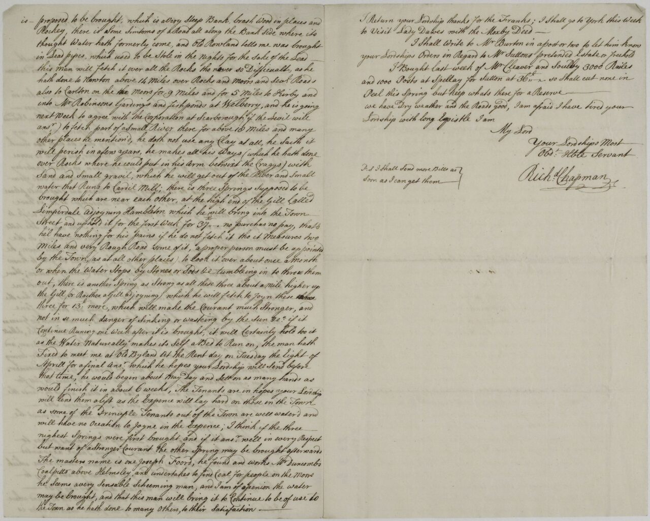 Letter 23 March 1760 a