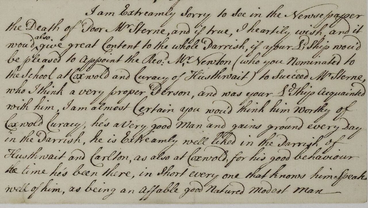 Letter – 7 February 1762
