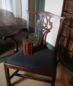 Sterne's chair with books