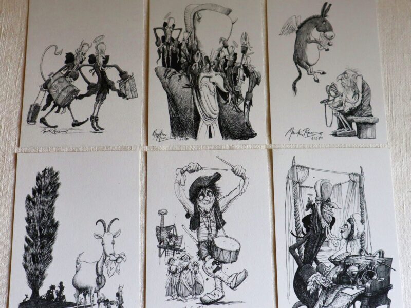 A Sentimetal Journey postcards (Rowson)