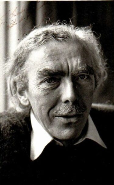 Photo of Frank Muir by Fay Godwin, signed 